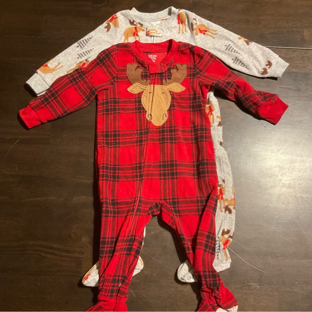 Carter’s Fleece Footie Pajamas 12m